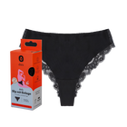 Bild: dais Slip mit Einlage Brazilian mit Spitze Schwarz